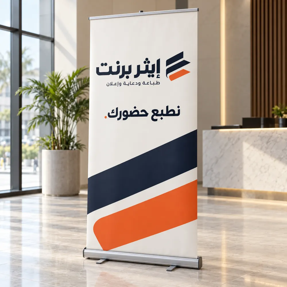 طباعة وتجهيز ستاند رول أب في جدة
