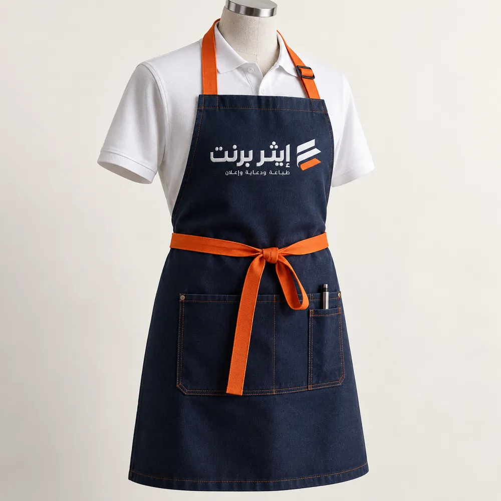 طباعة مريلات عمل بشعار في جدة